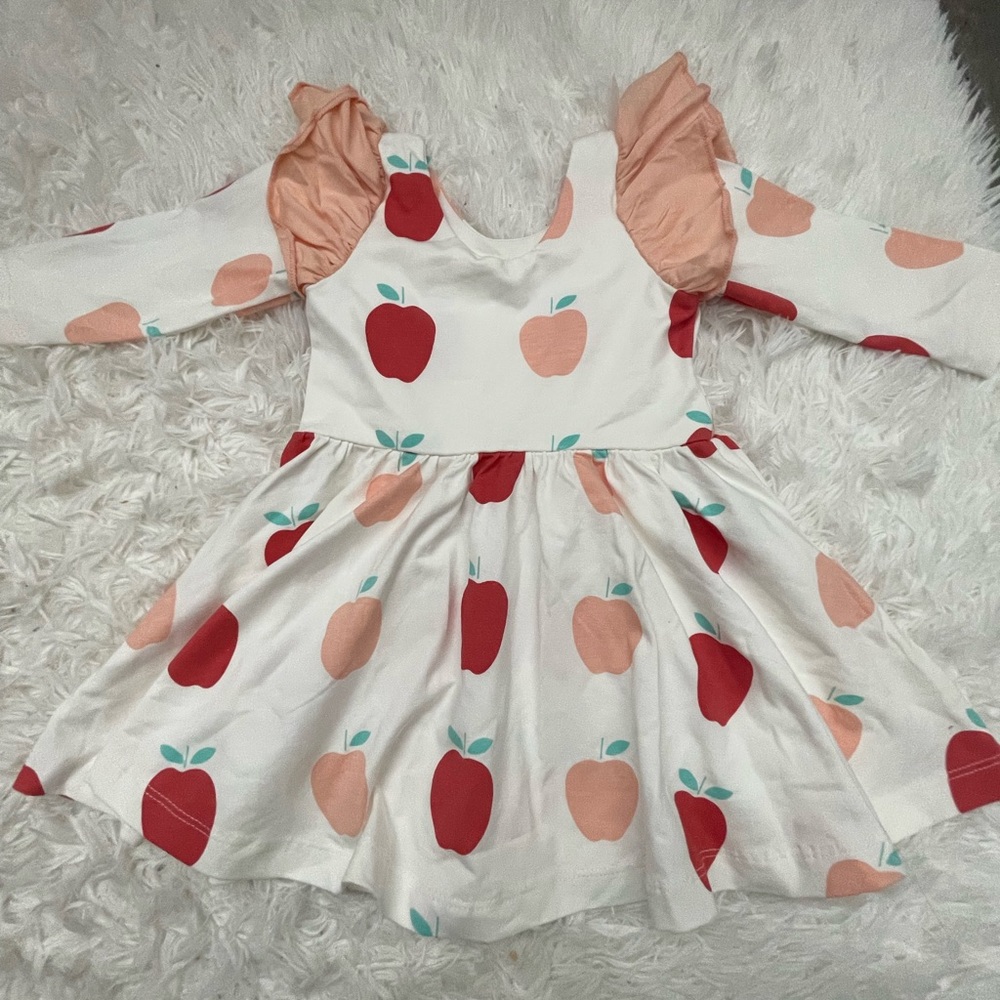 BRAND NEW Monica and Andy Apple Dress 12-18m